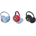 Gamins Gadgets Presents (Pack of 3) Winter Accessories for Boys and Girls Avenger Toy Captain America, Superman, Batman Earmuff Headgear Warmer Head Accessory in Winter Kid s Favourite Characters