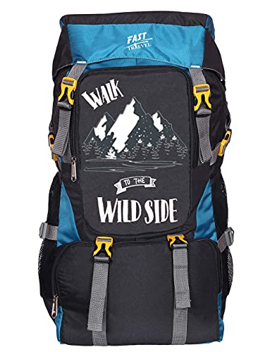 Traveler Water Resistant Rucksack Hiking Backpack(Electric Blue)