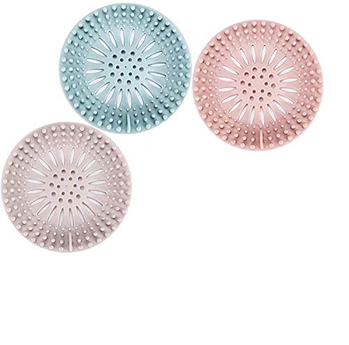 Hair Catcher Durable Silicone Hair Stopper Shower Drain Covers and Clean Suit for Bathroom Bathtub and Kitchen (3)