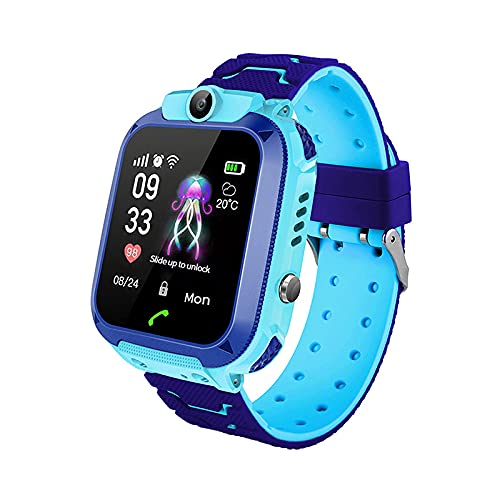 sekyo S2- Smart Kids LBS Location Tracking Watch with Voice Calling, SOS, Remote Monitoring, Camera, Geo-Fencing Function (Blue)