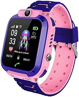 sekyo S2 Smart Kids LBS Location Tracking Watch with Voice Calling, SOS, Remote Monitoring, Camera, Geo-Fencing (Pink)