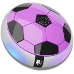 Storio Hover Football | Indoor Floating Hoverball | Disc with Soft Foam Bumpers | Colorful LED Lights | Air Football Soccer Game for Kids | Made in India | BIS-Approved (Magenta)