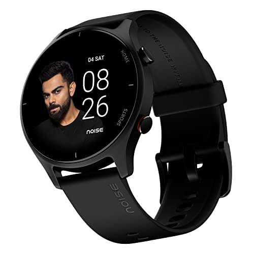 Noise Twist Bluetooth Calling Smart Watch with 1.38″ TFT Biggest Display, Up-to 7 Days Battery, 100+ Watch Faces, IP68, Heart Rate Monitor, Sleep Tracking (Jet Black)