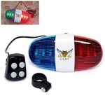 Gadget Deals Police Sound Bike LED Light Kids Electronic Horn Siren – Cycle Horn, 6 LED Cycle Light 4 Sounds Trumpet – Cycle Bell for Bicycle | Siren – Cycle Bell | Warning Safety – Cycle Light
