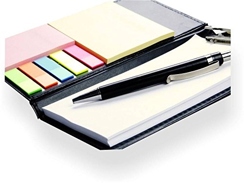 COI Note Pad/Memo Book with Sticky Notes & Clip Holder with Pen for Gifting