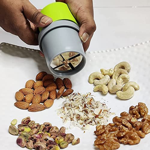 TASMAX® Dry Fruit Cutter and Slicer, Choppers for Kitchen, Kitchen Gadgets Almond Slicer Cutter dryfruit Cutter Dry Fruit Graters (Pack of 2, Plastic)