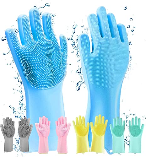 RUCON® silicone Hand Gloves for dish washing kitchen Bathroom Car cleaning Great for Washing Dish, Car, Bathroom