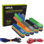 Gizga Essentials Reusable Cable Ties Strap with Double Sided Hook & Loop Wire Organizer Pack of 50 (10.5 cm)
