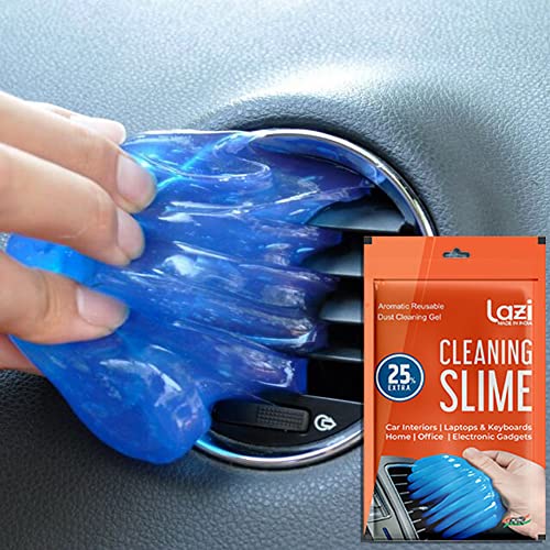 LAZI Multipurpose Car AC Vent Interior Dust Cleaning Gel Jelly Detailing Putty Cleaner Kit Universal Car Interior, Keyboard, PC, Laptop, Electronic Gadget Cleaning Kit (Pack of 1-100gm)