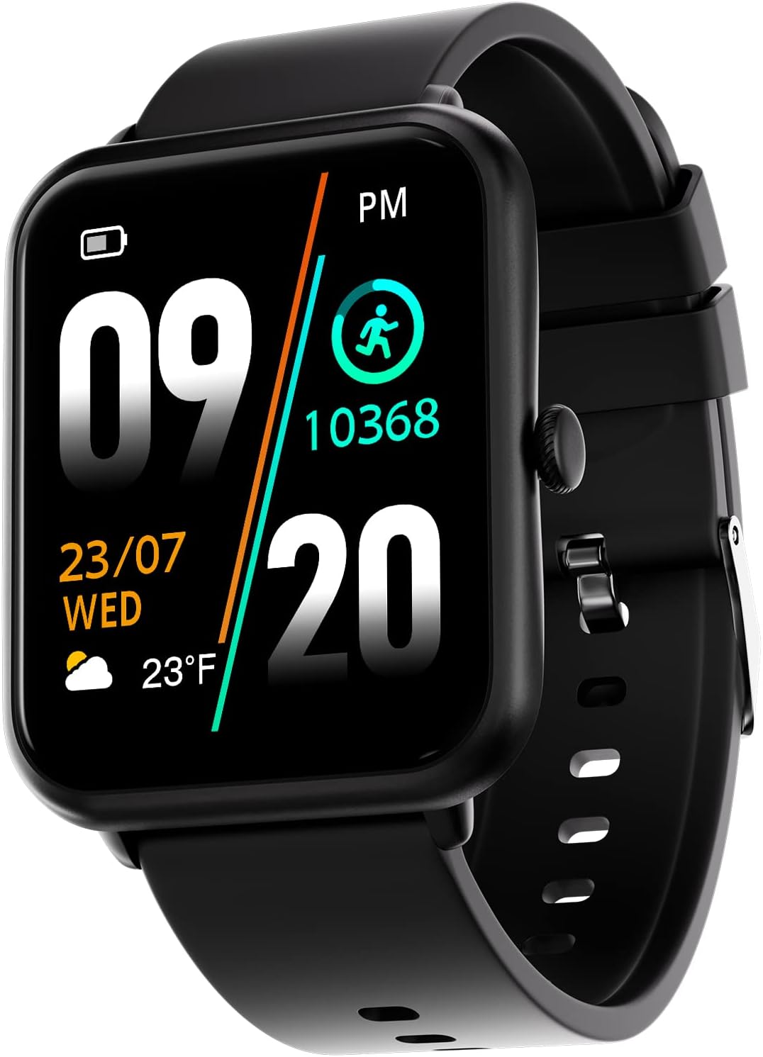 Fire-Boltt Ninja Call Pro Smart Watch Dual Chip Bluetooth Calling, 1.69" Display, AI Voice Assistance with 100 Sports Modes, with SpO2 & Heart Rate Monitoring (Black)
