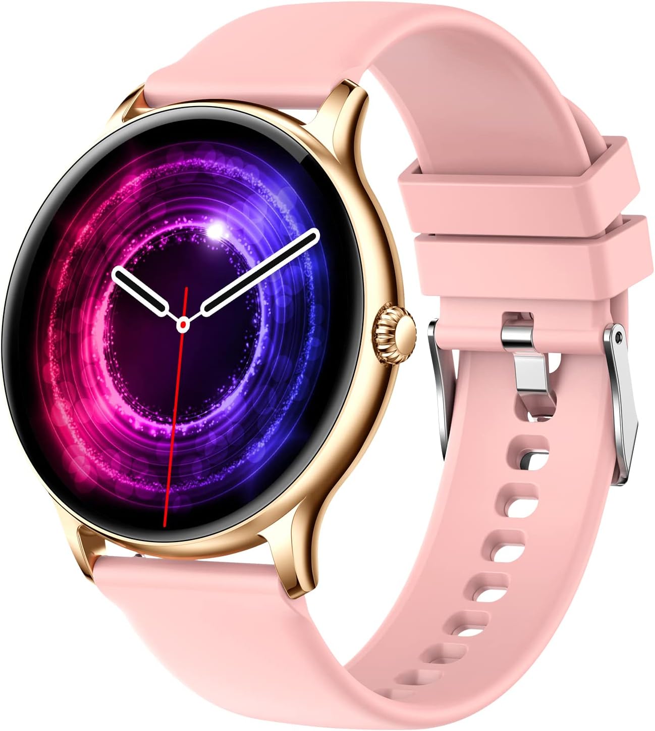 Fire-Boltt Phoenix Smart Watch with Bluetooth Calling 1.3",120+ Sports Modes, 240 * 240 PX High Res with SpO2, Heart Rate Monitoring & IP67 Rating (Gold Pink)