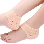 GadgetBite Silicone Gel Heel Pad Socks For Heel Swelling Pain Relief, Anti Crack Full Length Dry Hard Cracked Heels Repair Cream Foot Care For Men And Women (Half length)(1 Pair)