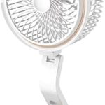 Zemic USB Fan, USB Desk Fan Table Fan with Strong Airflow & Quiet Operation, Portable Cooling Fan Speed Adjustable with Rotatable Head for Home Office Bedroom Travel Camping Table and Desktop (Gold)