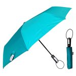 Destinio Umbrella for Women | Umbrella for Men | UV Coated 3 Fold Umberallas for Rain with Auto Open and Close (Teal Blue, 21 inch)