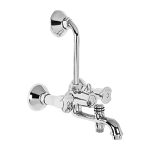 Hindware Lyra F920039CP 3-in-1 Brass Wall Mixer for Bathroom (Chrome Finish)