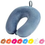 Travel 360 Degree Neck Pillow for Travel in Flight/Car/Train for Sleeping, Neck Support | Lightweight Travel Pillow for Men and Women – (Grey)