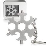 Delzon 18 in 1 Stainless Steel Snowflake Multi Tool Men and Women Novelty Idea Gift Stainless Gadgets