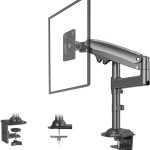 22” to 35” Monitor Desk Arm Gas Spring Mount Stand Full Motion Swivel Monitor 2kg to 12kg | H100