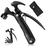 Hammer Multi-Tool – Multi-Functional 12 in 1 Mini Hammer Camping Gear Survival Tool Cool Gadgets for Men, DIY Handyman, Father/Dad, Husband, Boyfriend, Grandpa