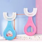 Gamins Gadgets Baby U Shaped Silicone Tooth Brush Food Grade quality Soft Bristles FOr 360 Degree Dental cleaning Toxic-Free Material For Toddlers Kids (Multi)