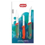 IndiaCart – Glare Stainless Steel Kitchen Compact Knives Set (Exclusive 2+1 Pcs. Knife Set) GA-128