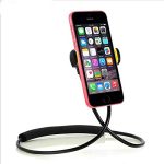 Gadgets Appliances Universal Smart Mobile Phone Stand,Hanging on Neck Cell Phone Mount Holder, Flexible Lazy Bracket DIY Free Rotating for Multiple Functions (Black)