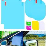 VRPRIME Anti Fog Film For Car Mirror | Car Accessories Stickers | Water Repellent for Side Mirror Anti Rain Guard | Car Latest Exterior Interior Accessories | Suitable for All Car Mirror (4)