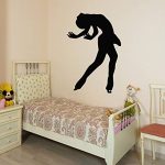 GADGETS WRAP Wall Decals Girl Figure Skater Vinyl Wall Decal Decoration Sticker