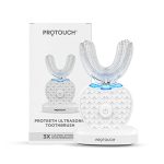 PROTOUCH PROTEETH ULTRASONIC TOOTHBRUSH for adults|360° Mouth Cleansing & Teeth Whitening at home|Soft Bristles & Blue Led Light| 3 Modes|Portable & Rechargeable |Electric Toothbrush for Men & Women