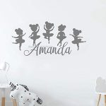 Gadgets Wrap Ballerina Girl Wall Decal For Girls Bedroom Wall Murals Decor Stickers, AG20-DRP-278