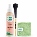 Born Good Plant-based Electronics & Gadget Disinfectant & Cleaner Kit | Biodegradable, Non-Toxic, Eco-Friendly | Laptop, Smartphone, Camera, Screen Cleaner with Microfiber Cloth & Soft Brush | 100ml