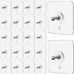 ZUNBELLA Wall Hooks | Hooks for Wall Without Drilling | Decorative Items for Bedroom | Heavy-Duty Adhesive Screw Wall Hooks | Gadgets Latest 2023(Pack of 10)