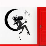 GADGETS WRAP Fairy Girl Kids Room Decoration Vinyl Wall Art Vinyl Wall Decal Decoration Sticker