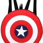 AUXTER Red Polyester Avenger Captain America Shield school Bag casual Backpack Daypack