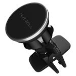 HUSSELL Magnetic Air Vent Car Phone Mount Holder,with 360° Adjustable Rotation,Strong and Safe Magnet for All Mobile Phone – Compatible with All Smartphone (Black)