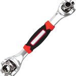 CABLE GALLERY 8 in 1 Socket Wrench 6-Point Universal Tools 360 Degree rotation for Furniture vehical Repair Hand Tool Handles up to 135kg of Pressure Universal Wrench.