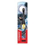 Colgate Batman Toothbrush for kids, Battery Powered Electric Toothbrush, Age 3+, Kids toothbrush with Extra Soft Bristles and Slim Handle, Includes Replaceable Batteries