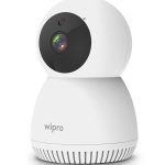 wipro Smart Camera 1080P | Full HD Picture | AI Powered Motion Detection | Infrared Night Vision | 360° Panorama | Talk Back Feature (2-Way Audio)
