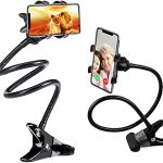 SWAPKART Flexible Mobile Tabletop Stand, Metal Built -for Video, Heavy Duty Foldable Lazy Bracket Clip Mount, Multi Angle Clamp for All Smartphones (Pack of 1) Multi Colour