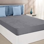 Amazon Brand – Solimo Water Resistant Cotton Mattress Protector 78″x72″ – King Size, Grey