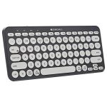ZEBRONICS ZEB-K5000MW Bluetooth Wireless Keyboard with Easy-Switch for Up to 3 Devices for PC, Laptop, Windows, Mac, Chrome OS, Android, iPad OS, 6 Months Backup with Type C Charging (Space Grey)