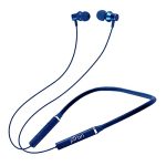 PTron Tangentbeat in-Ear Bluetooth Wireless Headphones with Mic, Punchy Bass, 10mm Drivers, Clear Calls, Snug-Fit, Fast Charging, Magnetic Buds, Voice Assistant & IPX4 Wireless Neckband (Dark Blue)