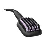 Philips Hair Straightener Brush with CareEnhance Technology – ThermoProtect I Keratin Ceramic Bristles I Triple Bristle Design I Naturally Straight Hair in 5 mins BHH880/10