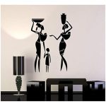 GADGETS WRAP African Family Women Wall Decoration Decal Sticker