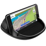 XCLUSY Mobile Mount Silicone Slip Free Phone Holder for Car Dashboard Compatible with iPhone, Samsung, Android Smartphones, GPS Devices and More
