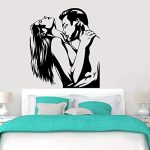 Gadgets Wrap Wall Stickers for Romantic Woman Man Bedroom Decoration Living Room