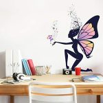 Gadgets Wrap Butterfly Elf Wall Sticker for Girl Room Living Room Mural Home Decoration Art Decals Beautiful Sticker