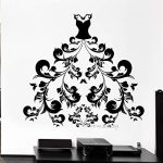 GADGETS WRAP Wall Decal Women’s Dress Girl Fashion Style Sticker, AG20-DRP-1510