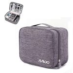 Aavjo Electronics Cosmetics Travel Organizer, Portable Bag for Accessories like Cables, Gadget Storage, Power Bank, Phone Charger, Universal Cable Storage Bag for Office and Home (Grey)