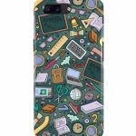 Dugvio Printed Colorful Hard Back Case Cover & Compatible for OnePlus 5 | Student Study Gadgets Pattern (Multicolor) – D24